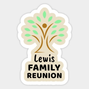 Lewis Family Reunion Design Sticker